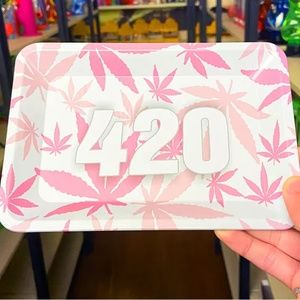 Premium Pink Rolling Tray